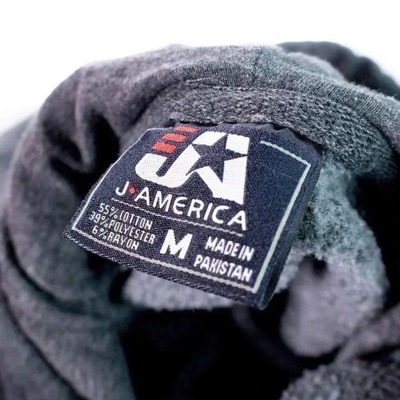 J. America Gray Pullover Hoodie M - Picture 3 of 3